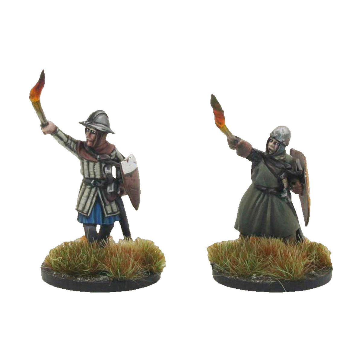 Sergeants with torches